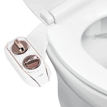 Dual Nozzle Bidet Toilet Seat Attachment, Self-Cleaning