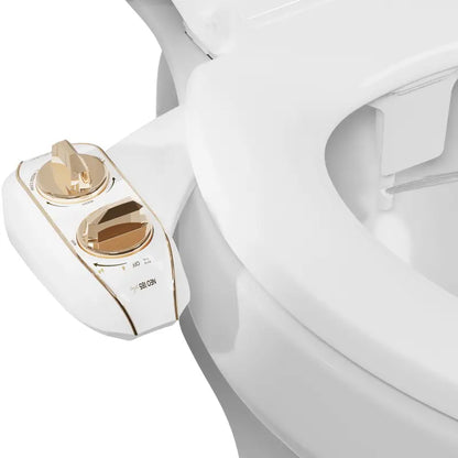Dual Nozzle Bidet Toilet Seat Attachment, Self-Cleaning