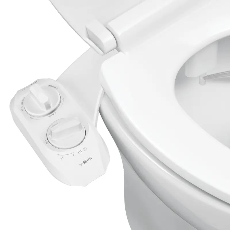 Dual Nozzle Bidet Toilet Seat Attachment, Self-Cleaning