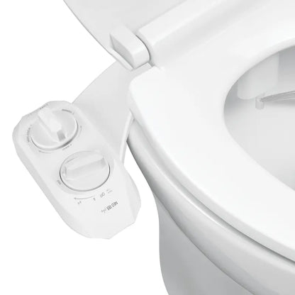 Dual Nozzle Bidet Toilet Seat Attachment, Self-Cleaning